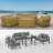 Layinsun Patio Furniture Conversation Set Cover, 5 Piece Outdoor Furniture Covers, Water-Repellent UV & Weather-Resistant Covers for Sofa, Loveseat, Chairs & Table-1795033081