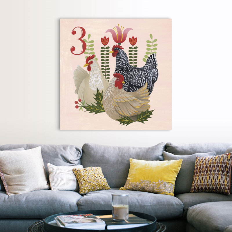 "Les douze jours III" par Grace Popp - reproduction d'art sur toile, Toile tendue, H 48 po x l 48 po x P 1,25 po
