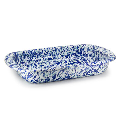 Golden Rabbit Enamelware Swirl Baking Pan