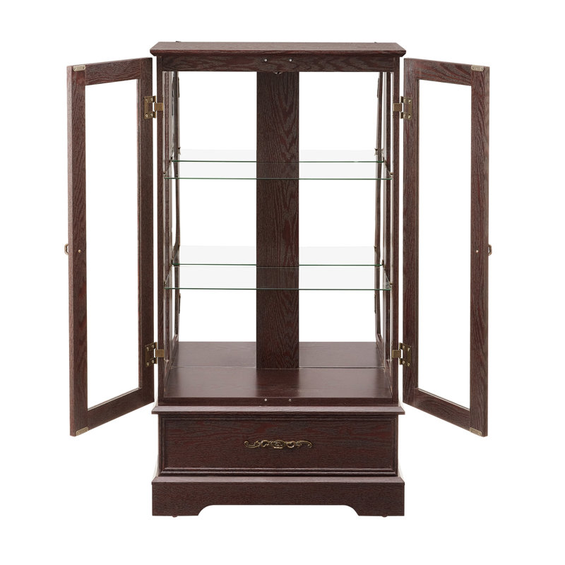 Dynelle 25.98 " W China Cabinet, Cherry