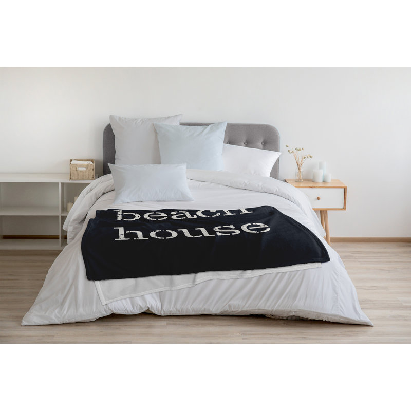 Couverture polaire Beach House, L 60 po x L 80 po, Requin bleu