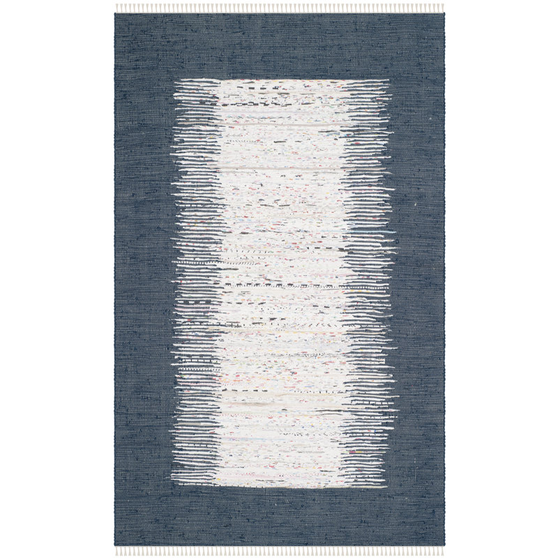 Ceniceros Cotton Hand Woven Area Rug, Rectangle 122 x 183 cm