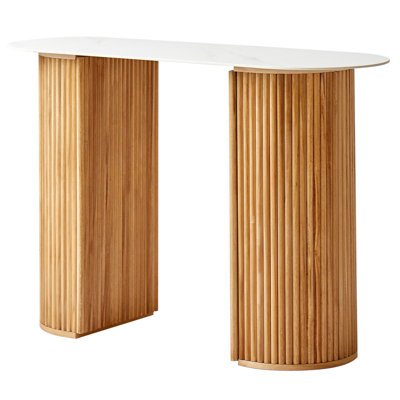 Console en bois naturel Friese