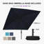 Parasol de terrasse carré 8 'x 8'-1342479183