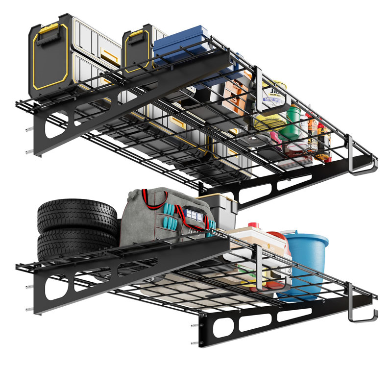 Metal Height -Adjustable Storage Rack, 121.92cm W x 60.96cm D