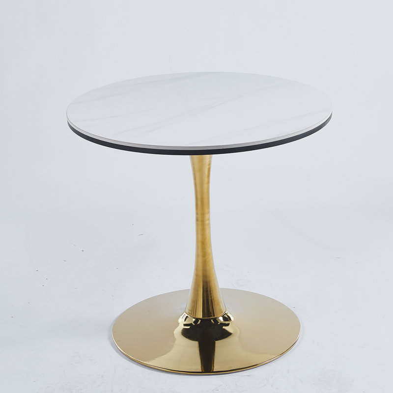 Table basse circulaire, Blanc