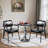 Pu Leather Accent Chair, Mid-Century Modern Armchair With Metal Legs, Reading Leisure Chair With High Back For Living Room Bedroom Waiting Room, Brown-614204304-614204311