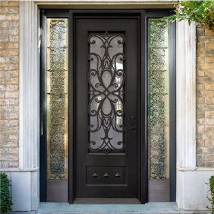 Magnolia Noir Single Iron Door