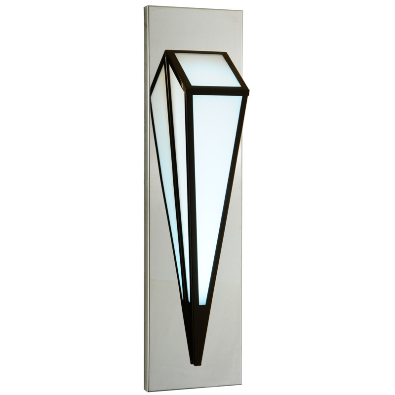 Morton Glass 1 - Light LED Flush Mounted Sconce