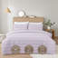 MHG Living Waffle Striped Duvet Cover Set Cotton-Rich Polycotton - Includes Matching Pillowcase - Single/Double/King/Super King-122257449-122257450