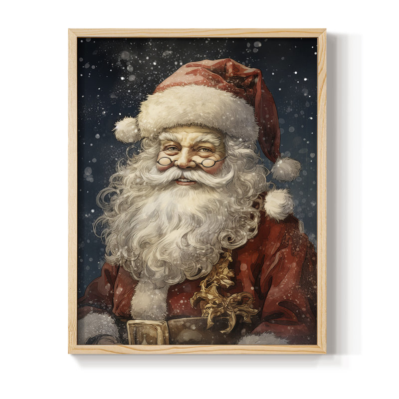 «Christmas Holiday Art», reproduction d'art encadrée CDL, Naturel, H 11 po x l 9 po