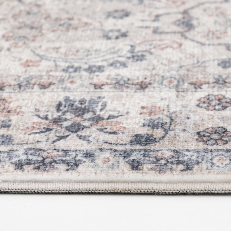 Tapis crème / gris Waban, Rectangle 7 pi 10 po x 9 pi 6 po