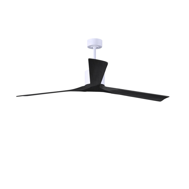 Nan XL 3 - Ventilateur de plafond, Blanc mat, Noir mat