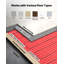 60 Sqft Floor Heating Mat System, 120V Electric Radiant Heated Floor System, With Decoupling Membrane And Smart Control Thermostat And Alarm, Easy Installation For Tile, Stone, Vinyl