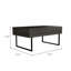 Table basse à plateau relevable avec rangement Quwanda
