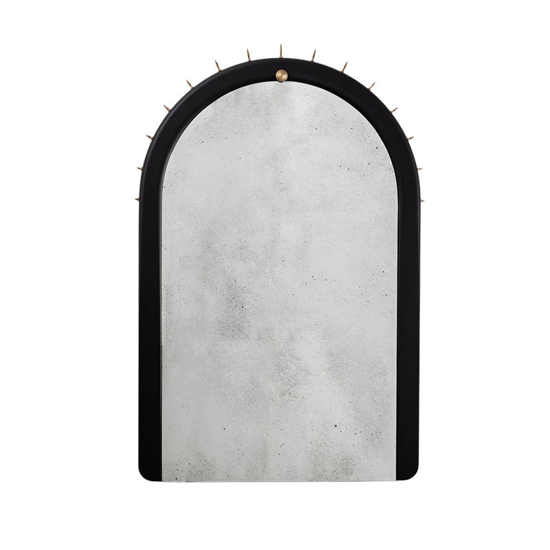 Sitiera Aged Solid Wood Mirror, Bronze