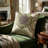 Sunset Damask Reversible Throw Pillow-1252489606