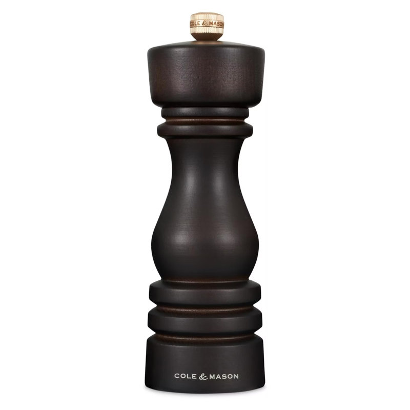 Brand Salt Mill, 18" H x 6" W x 6" D, Black