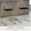 Abduljalil Upholstered Counter Stool with Metal Frame