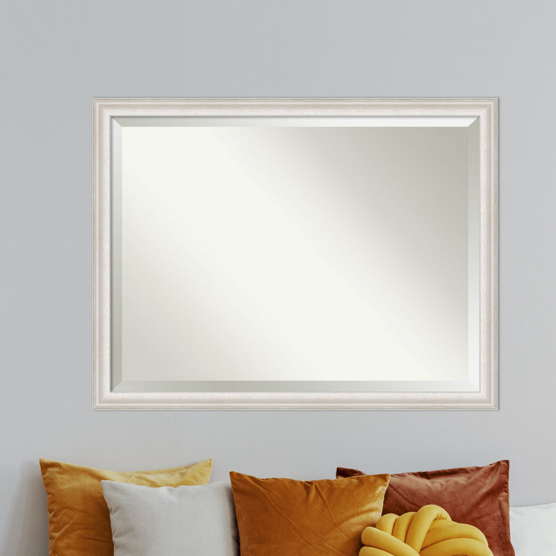 Reshard Wall Mirror, White Wash Silver, 34" x 44"