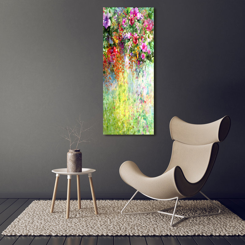 Colourful Flowers - Wrapped Canvas Print