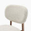 Chaises de salle à manger capitonnées en boucle - Dossier incurvé - Style du milieu du siècle-1276130675