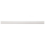 Chester Series 12" x 0.5" Ceramic Bullnose Tile Trim in Bianco