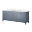 Meuble-lavabo double avec plateau en marbre de culture
