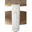 Table basse ronde 31,5 po x 31,5 po x 17,7 po, pieds sculptés et tablette de rangement inférieure