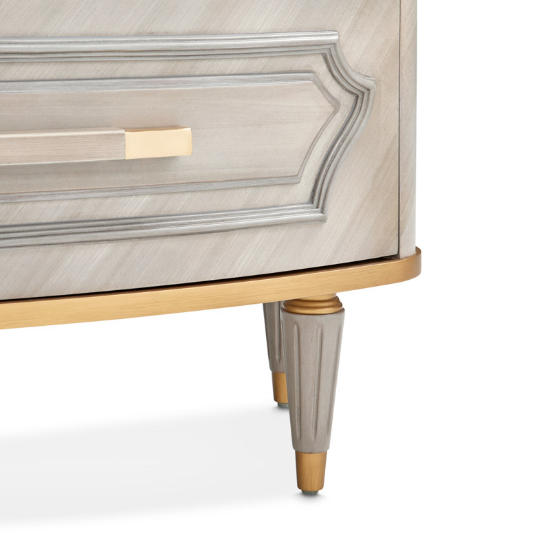 St. Charles Display Cabinet - Dove Gray