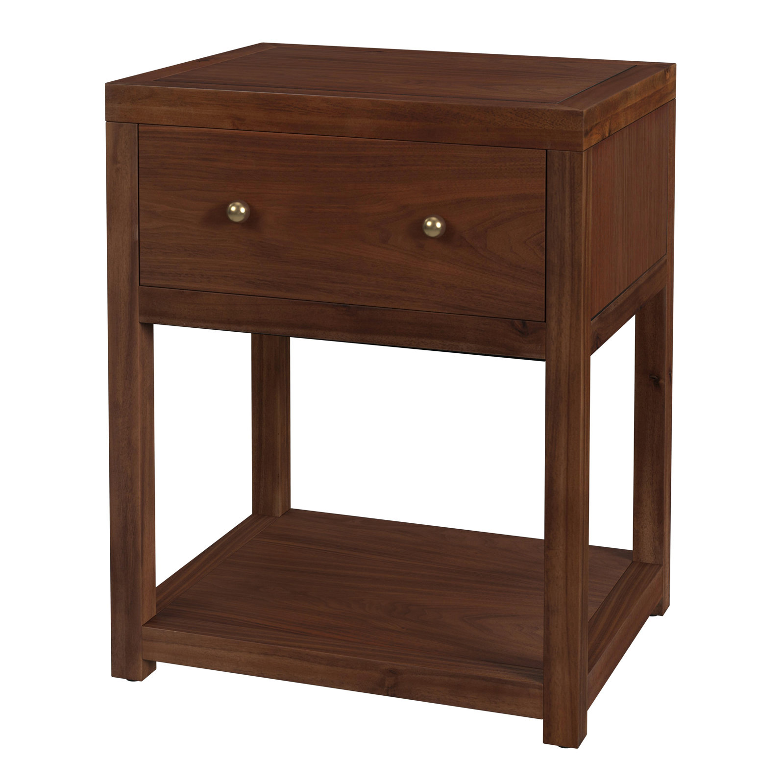 Celine 21" 1-Drawer Nightstand, Walnut
