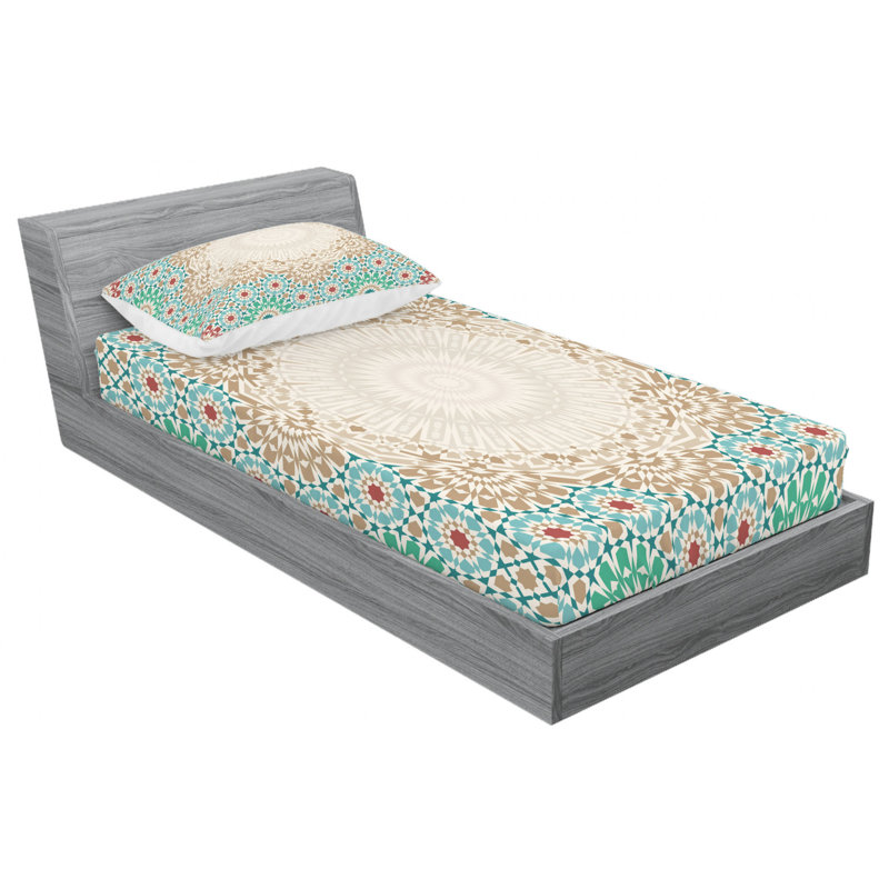 Microfiber Floral Sheet Set, Twin XL Sheet Set with 1 Pillowcase, Floral 1