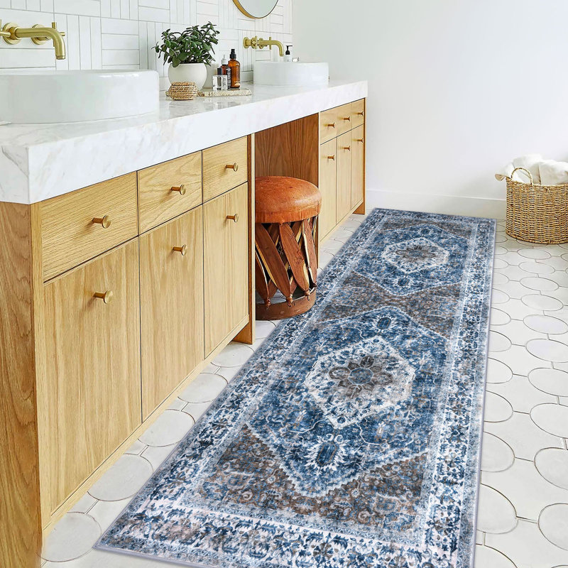 Tapis d'intérieur antidérapant Jodhveer , Tapis de couloir 2 pi 7 po x 8 pi