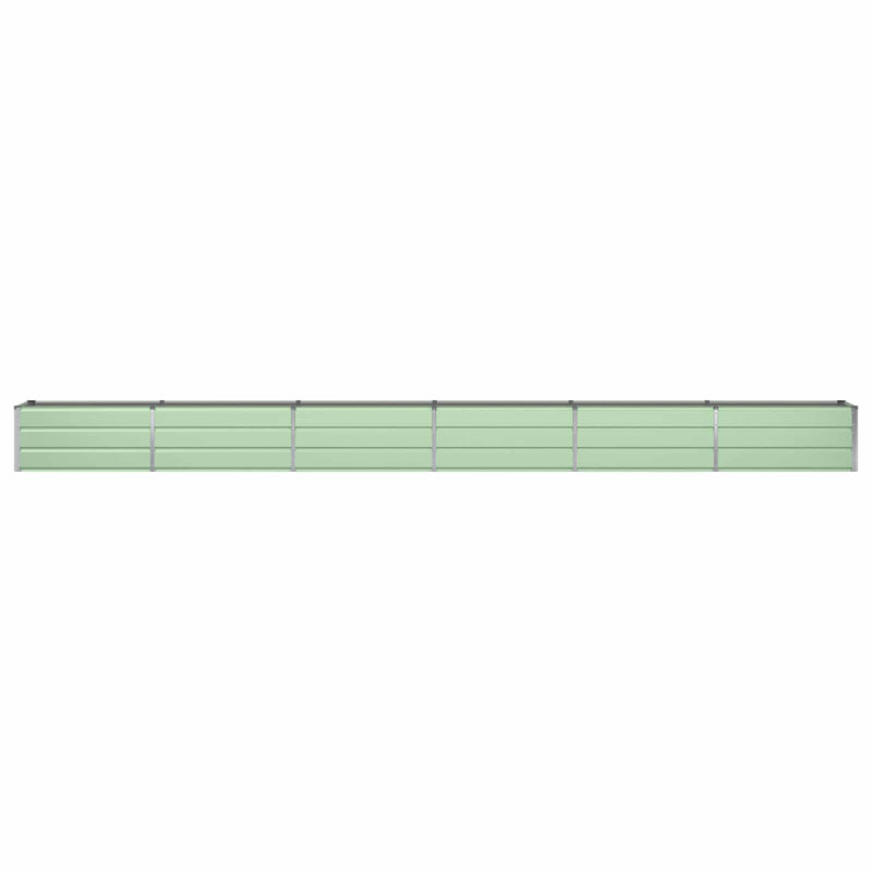  Planter Galvanised Steel, 45cm H x 580cm W x 50cm D, Pastel Green