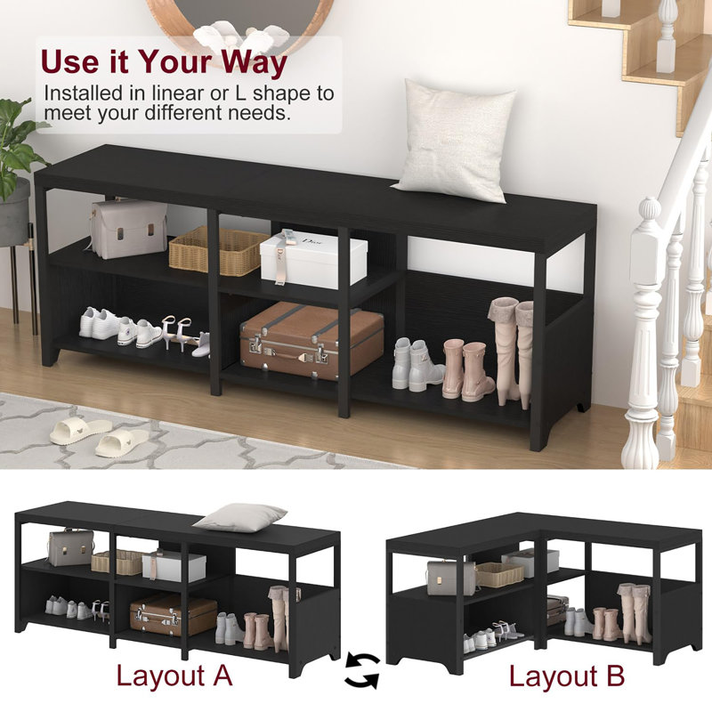 Storage Bench, Black