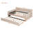 Elegant Style Upholstered Daybed With Trundle And Wood Slat Support-207591107