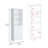 Home 2-Door Bookcase, Modern Storage Unit With Dual Doors And Multi-Tier Shelves -White -Office-1963065758