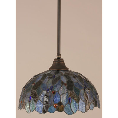 Stem Hung Pendant With Glass