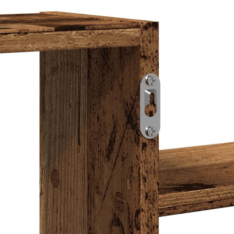 Rhien Floating Shelf, Old Wood, 49cm H x 104cm W x 15cm