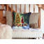 Coussin décoratif teckel et père Noël-101410363