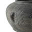 Approx.6" High Earthy Gray Pottery Vase with Tribe Prints