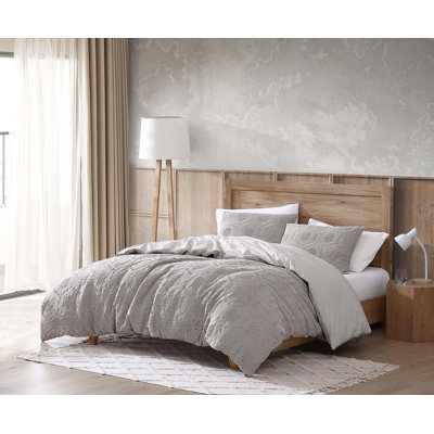 Rafel Collection Grey Microfiber 3 Piece Comforter Set
