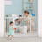 29.5-51.6" Wide Auto Close Safety Baby Gate 30" Tall Dual Lock with Secure Indicator-95216412