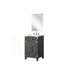 Meuble-lavabo simple 20 po X P 18 po D, comptoir en acrylique, 18 po Ensemble miroir et robinet