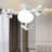 Modern Ceiling Fan With Lights And Remote Control 3 Speeds 3 Colors 2 Timers Quiet Foldable Modern LED Fan Light