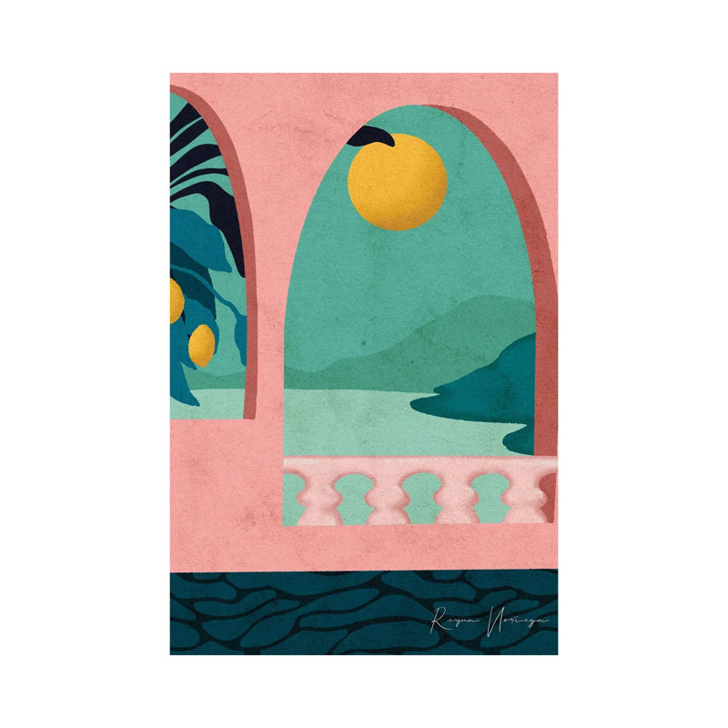 «Positano» par Reyna Noriega, impression sur toile tendue, H 40 po x l 26 po x P 1,5 po