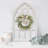 Rustic Arched Window Frame 20 X 32 Inch,  Hanging Distressed White Window Pane Wall Decor