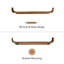 Tablettes murales flottantes en bois Sephine