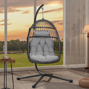 Home Indoor Balcony Nordic Outdoor Swing Hanging Chair Simple Hanging  Basket Rattan Chair Wicker Lazy Bird's Nest Rocking Ch