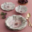 Portier Piece Porcelain China Dinnerware Set - Service for 6
